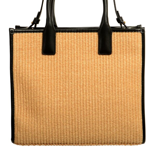 Versace Barocco Leather Trimmed Gold Medusa Small Tote Handbag Shoulder Bag - Picture 5 of 9